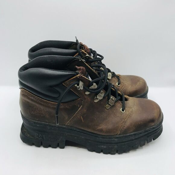 Caterpillar Work Boots Brown Leather Shoes Workwear Outdoor Hiking Mens 10 main image 5